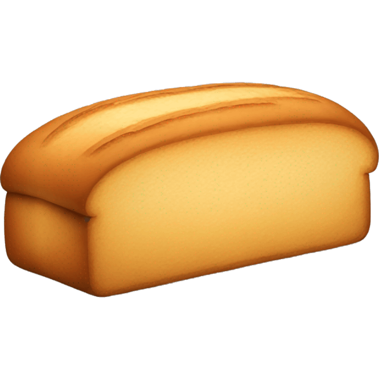 a loaf of bread with a golden-brown crust and soft, fluffy interior emoji