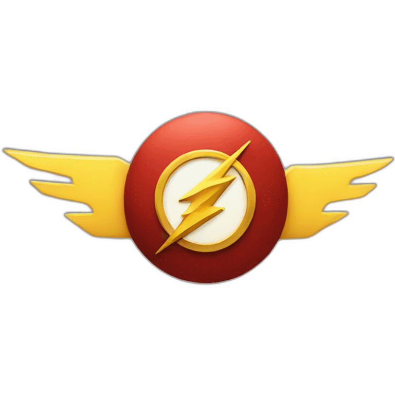 superhero the flash logo emoji