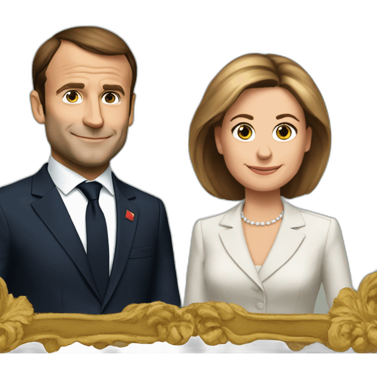 Macron et brigitte emoji