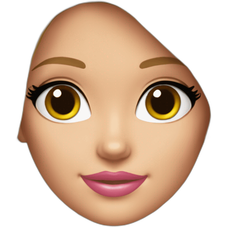 Blonde girl Barbie cute emoji