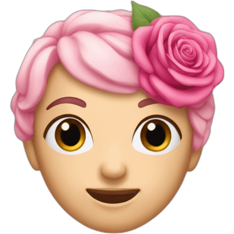 caca rose emoji