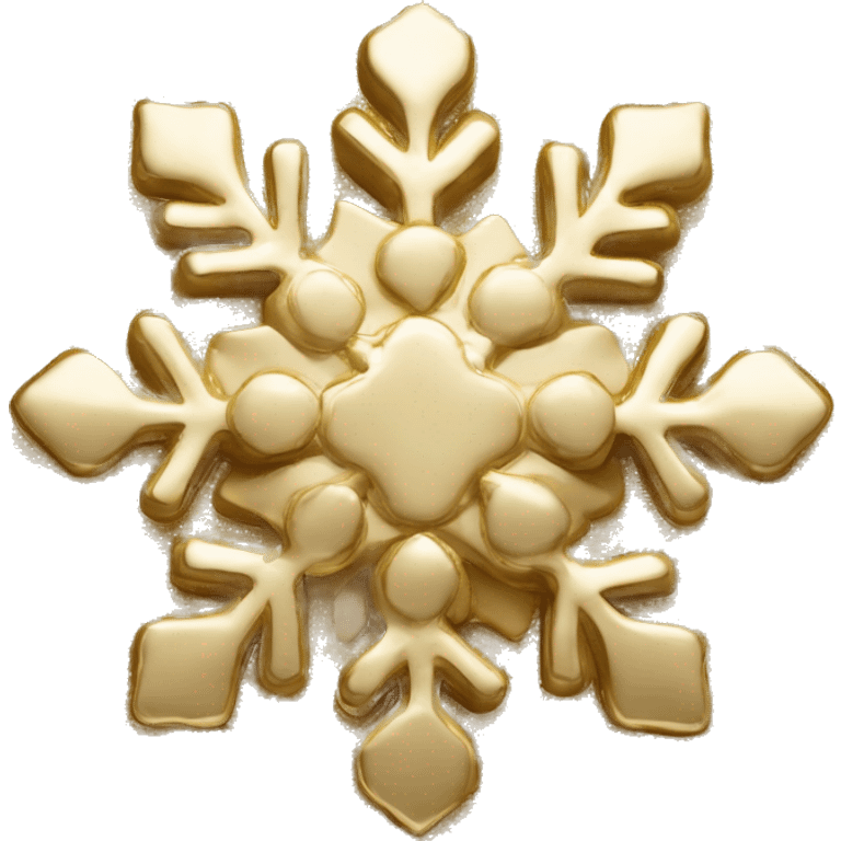 Chanel snowflake gold emoji