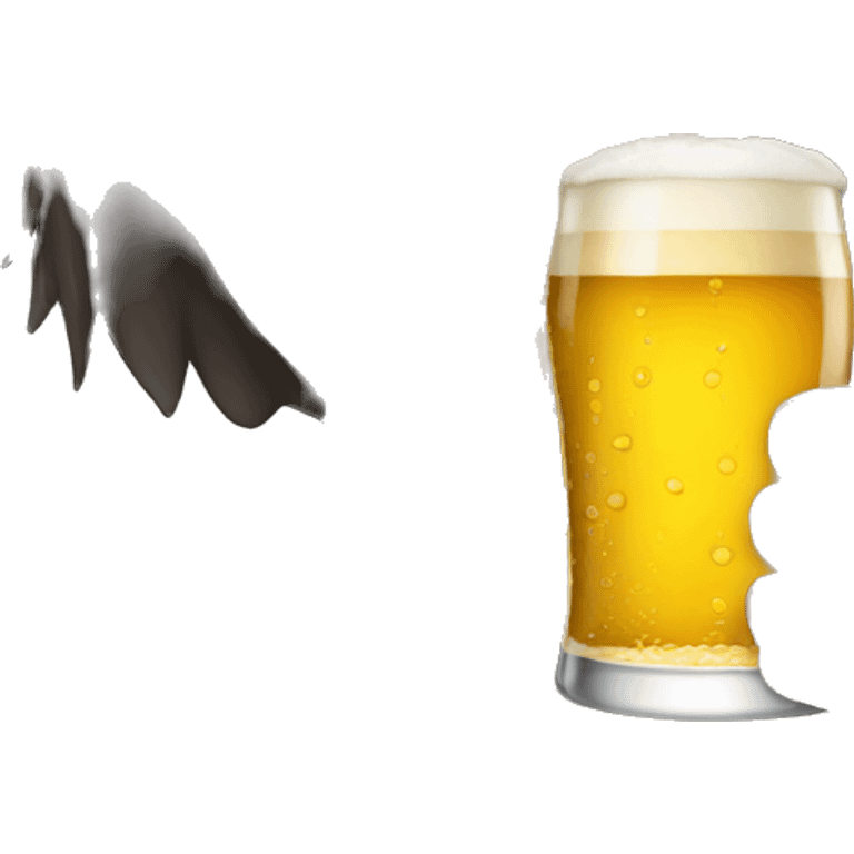 Chat avec une bière dans la main emoji