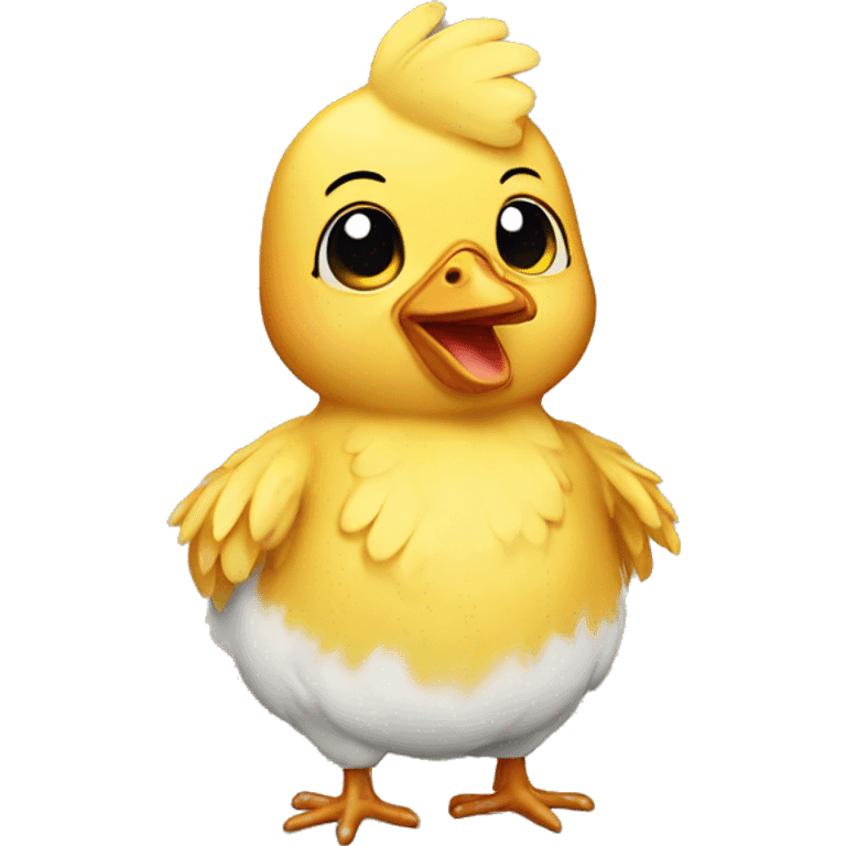 Baby chicken man emoji