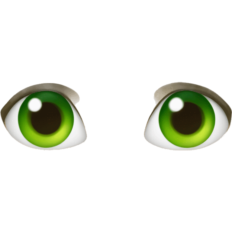 Ojos verdes emoji