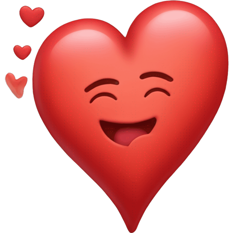 red heart that says i love you more emoji