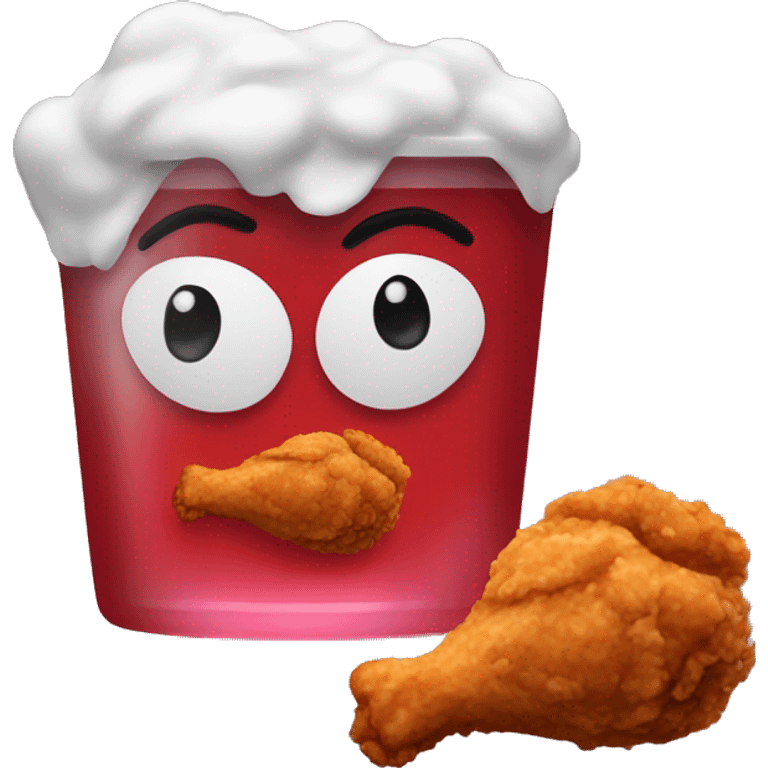 Fried Chicken With Kool Aid emoji