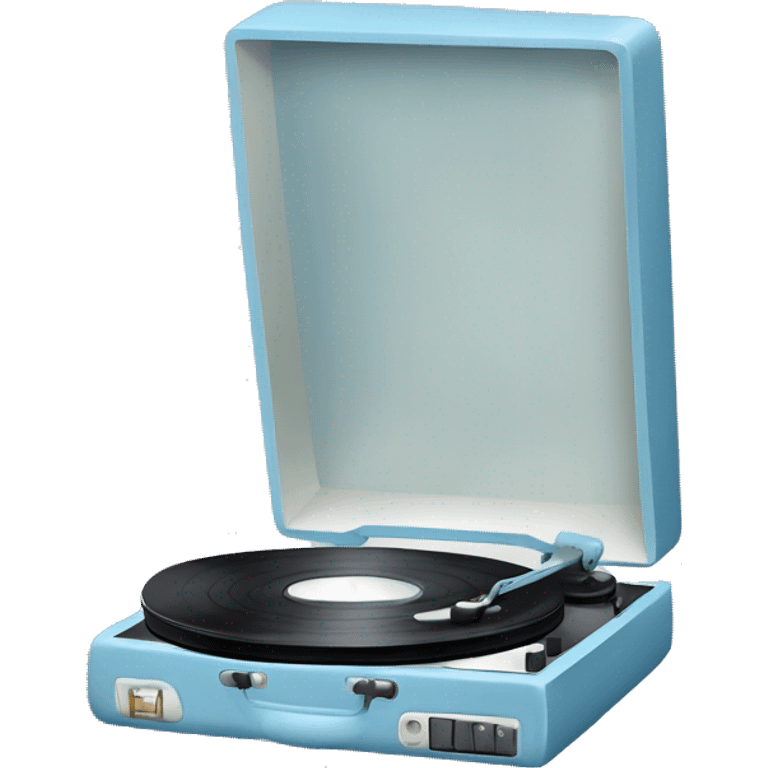 pale blue record player emoji