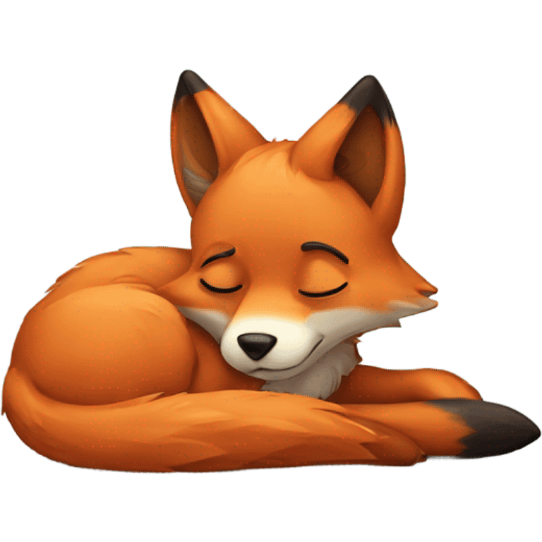 Tired fox emoji