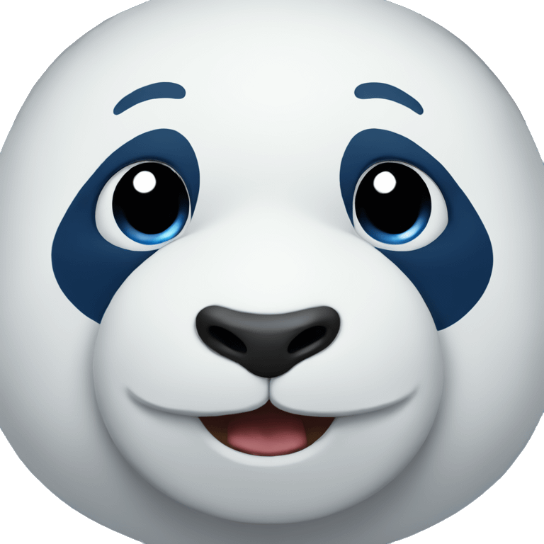 Blue panda emoji