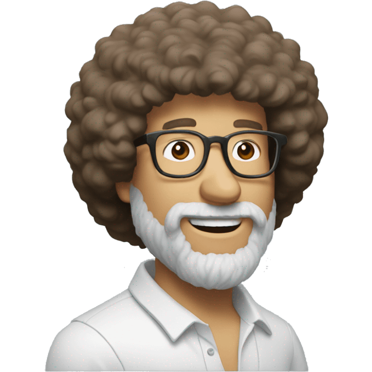 bob ross shopping for glasses emoji