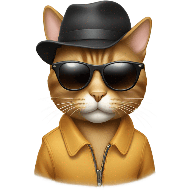 Cat with sunglasses emoji