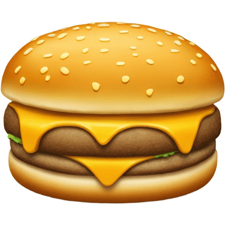 Mustard pouring on top of the hamburger on a plane emoji