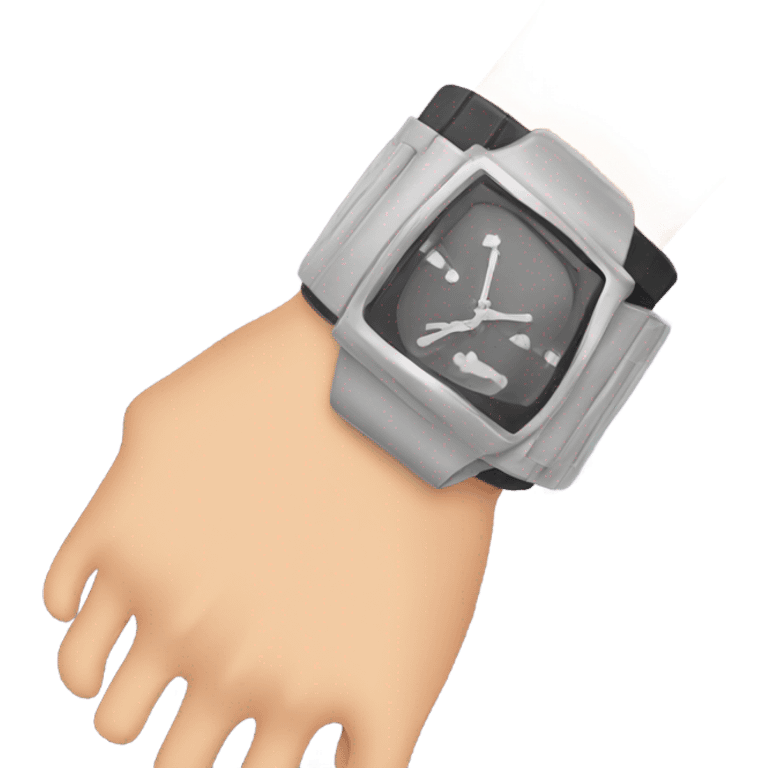 a watch on the hand emoji