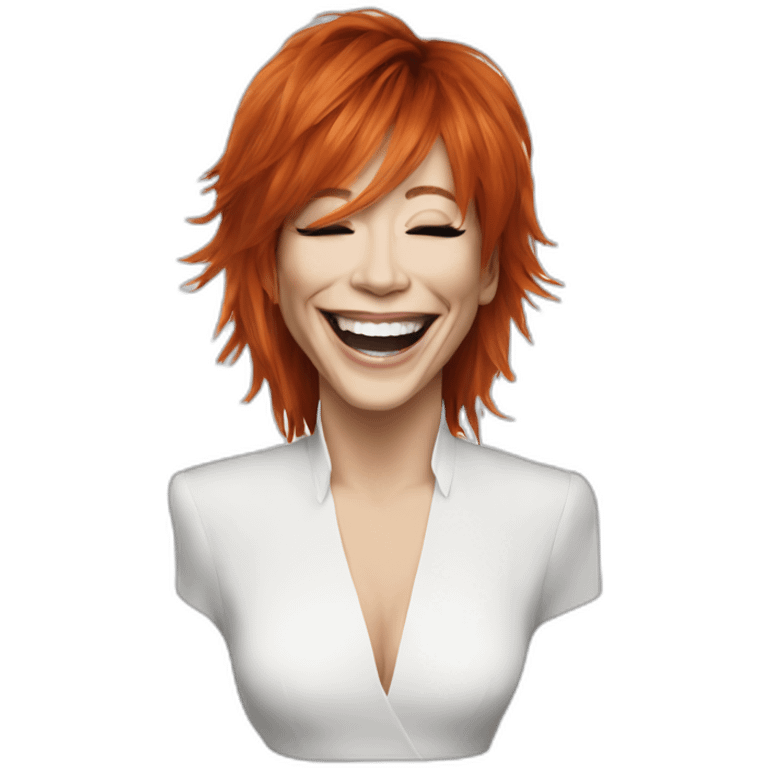 mylene farmer laughing emoji