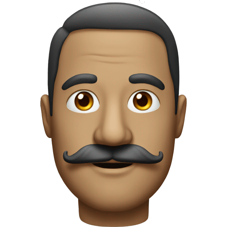 realistic portrait of man with moustache  emoji