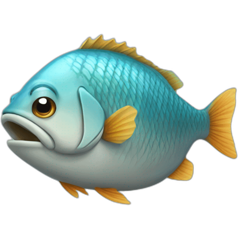 Fish in baggy emoji