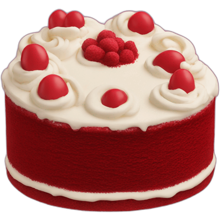 red velvet cake emoji