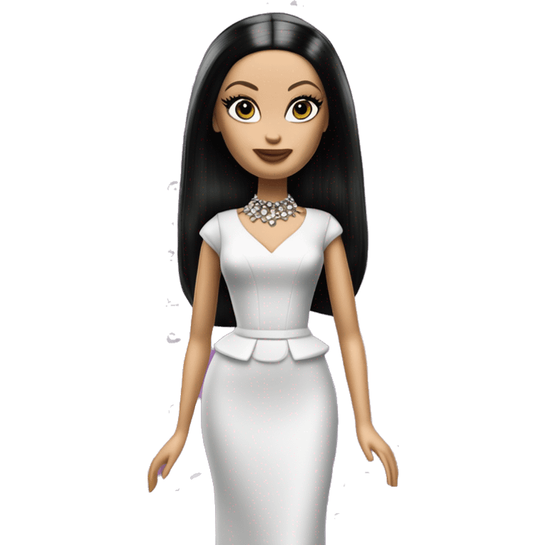 Dulcissima Barbie, Morticia Addams,cute,showing off, show full body,accessories  emoji