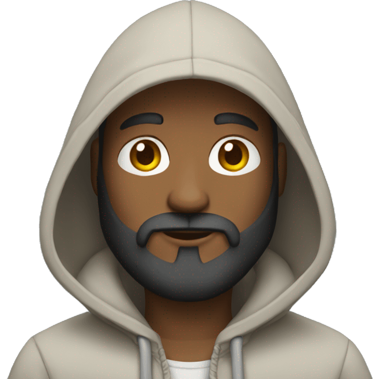 Man with hood and beard emoji