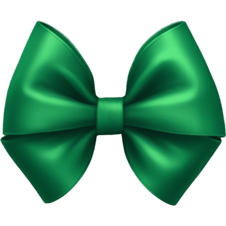 Forest green bow emoji