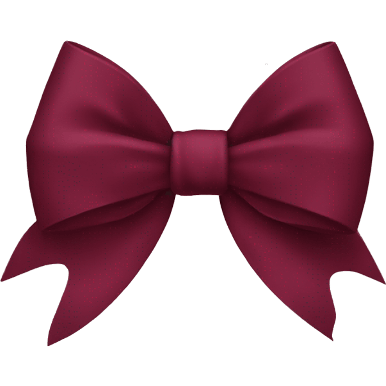 Burgundy bow emoji