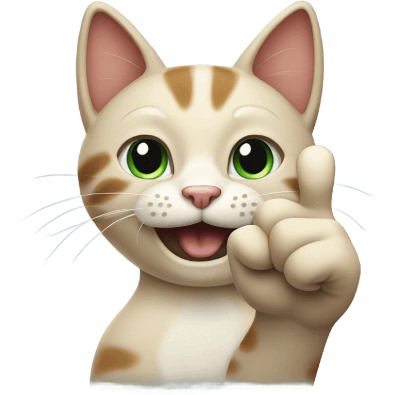 Cat giving thumbs up emoji