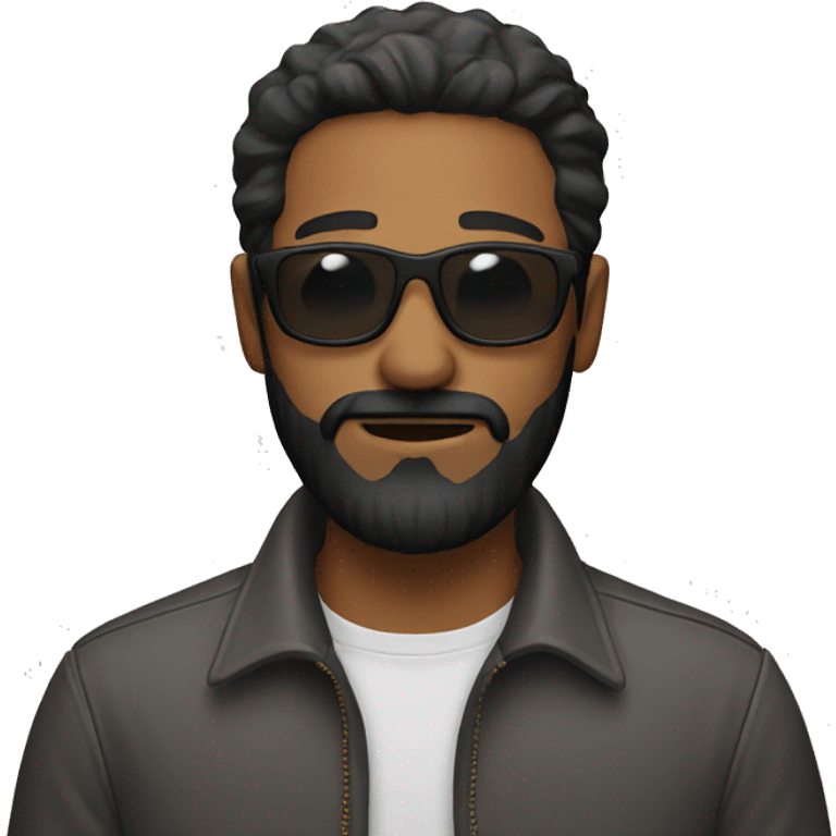 man with black beard photographer emoji