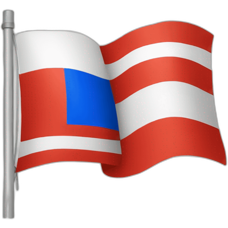 A flag of Russia with the white stripe instead of red emoji