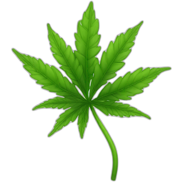 Green weed emoji