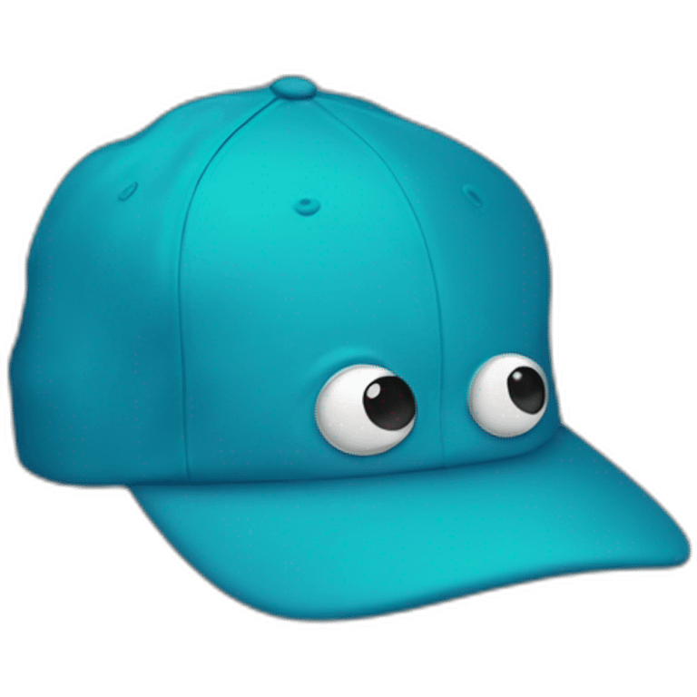 Gecko blue baseball hat emoji