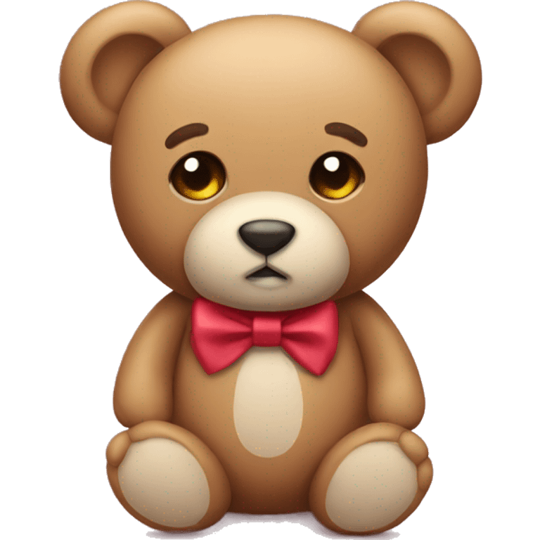 Teddy with a bow emoji