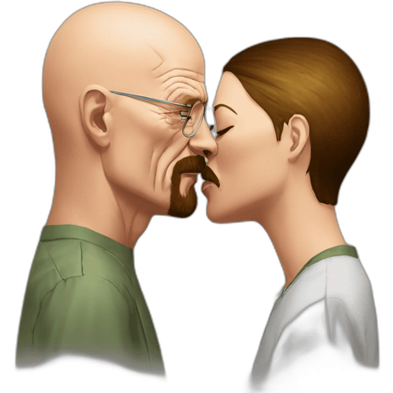 Walter white kiss jessie pinkman emoji