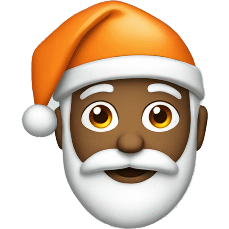 Santa with a orange hat emoji