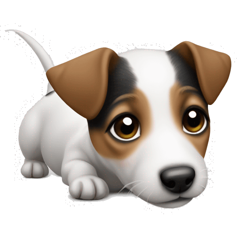 The sweetest very small puppy jack Russell terrier emoji