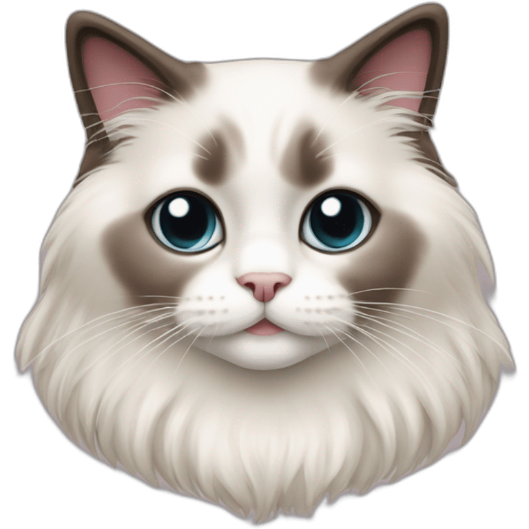 cute ragdoll cat emoji