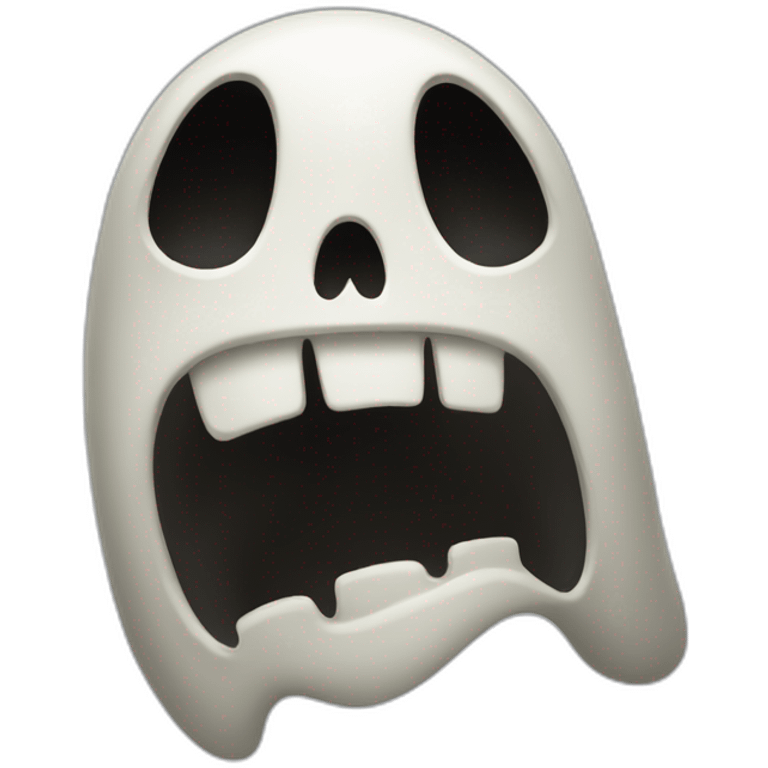 scream ghost emoji