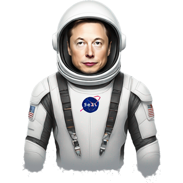 Elon Musk in a SpaceX spacesuit emoji