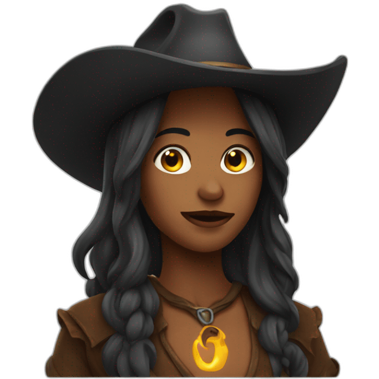 cowboy witch emoji