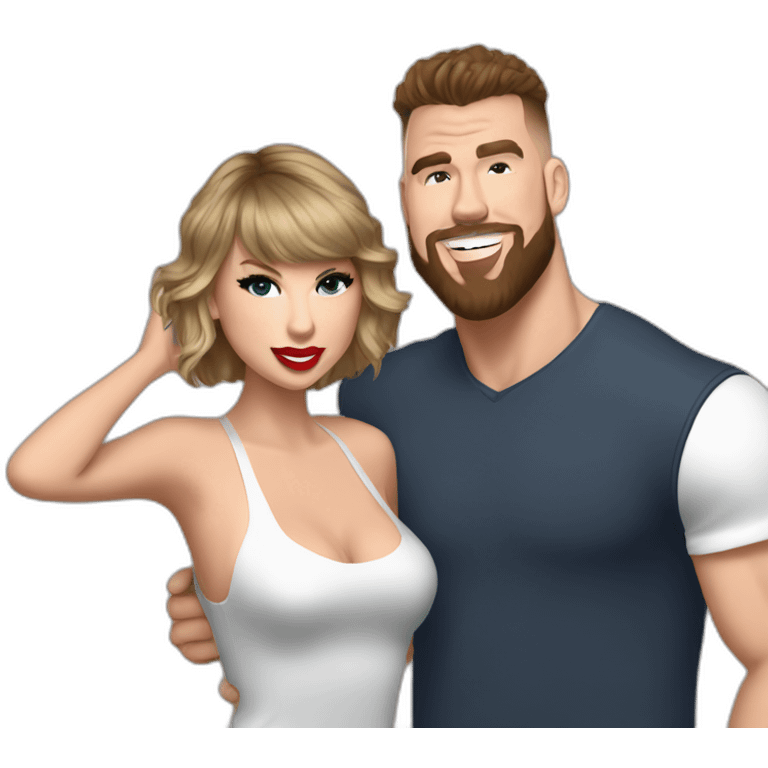 Taylor Swift with Travis kelce emoji