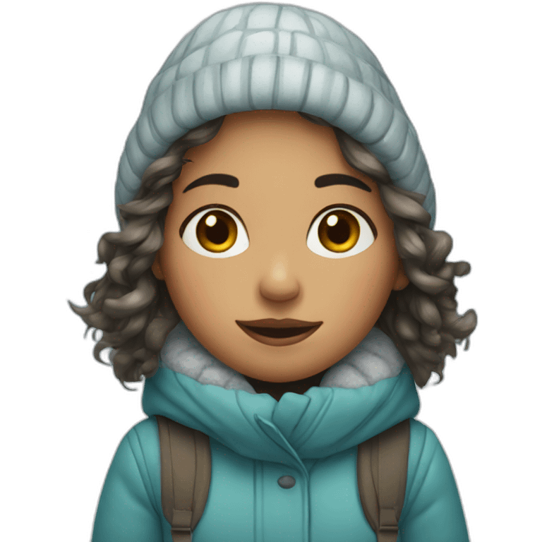 Girl in winter emoji