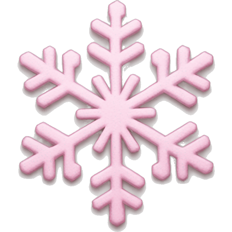 pastel pink snowflake  emoji