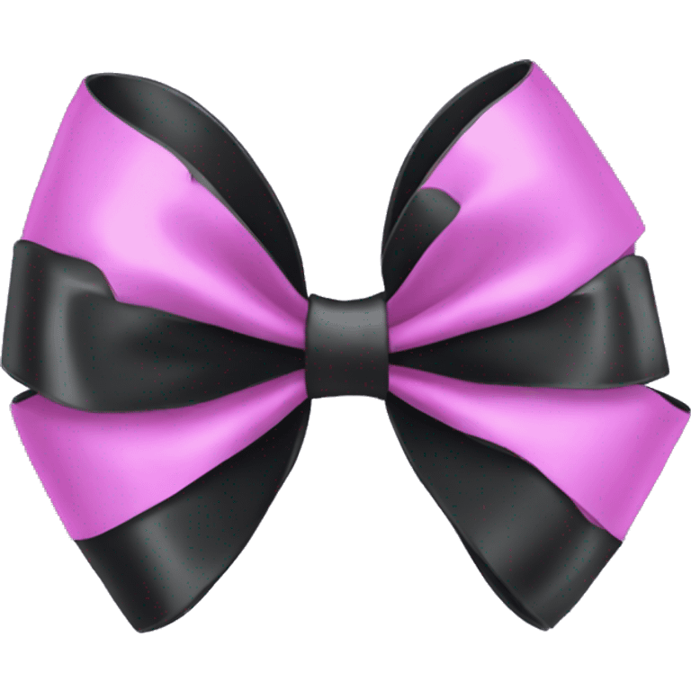 black coquette bow emoji