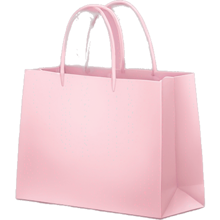 Light pink shopping bags emoji