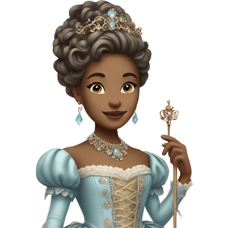 rococo beautiful princess wand emoji