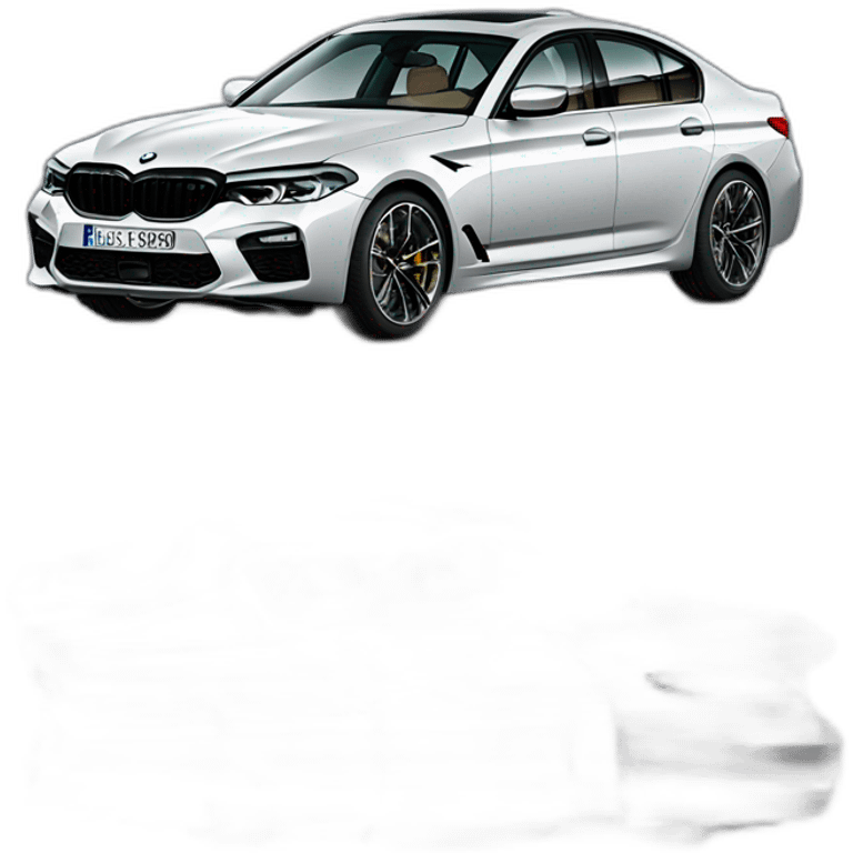 black bmw 5 series m packet g30 emoji