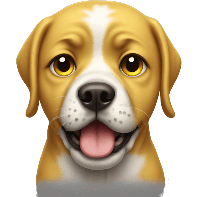 Dog yellow crying emoji