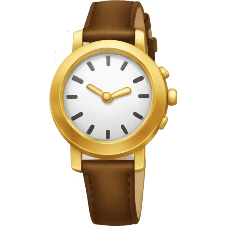 Dainty gold buckle watch  emoji