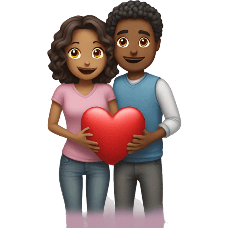 Do a special heart for couple emoji