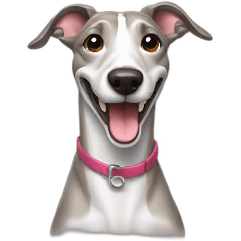 whippet grin emoji